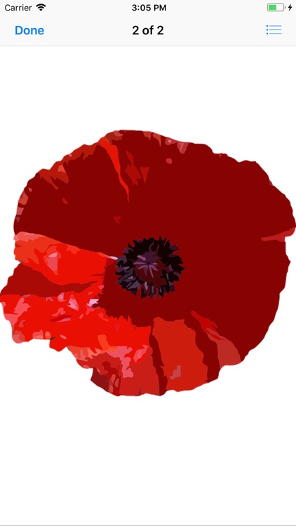 Red Poppy Stickers