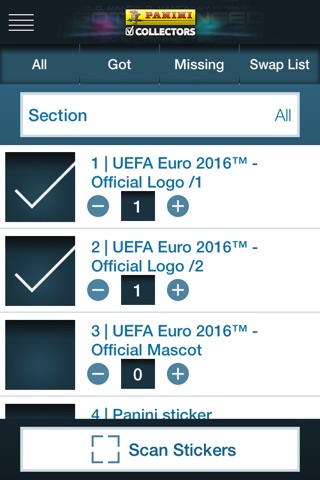 Panini Collectors screenshot 2