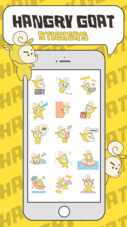 Hangry Goat Stickers