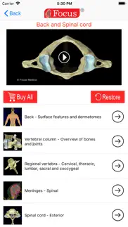 back and spinal cord iphone screenshot 2
