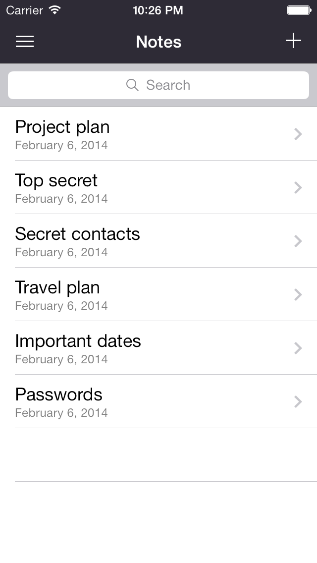 Screenshot #2 pour Lock Your Notes
