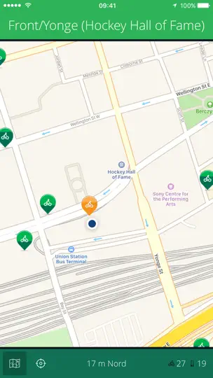 Screenshot von Toronto Bikes — Die Einfache Bike Share App auf dem iPhone 4