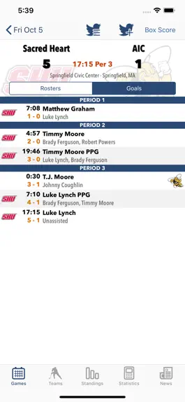 Game screenshot College Hockey News apk