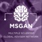 The Multiple Sclerosis Global Adviser Network (MSGAN) is an interactive online platform for expert clinicians sharing an interest in improving the management of this disease, there are over 100 advisers registered on the MSGAN