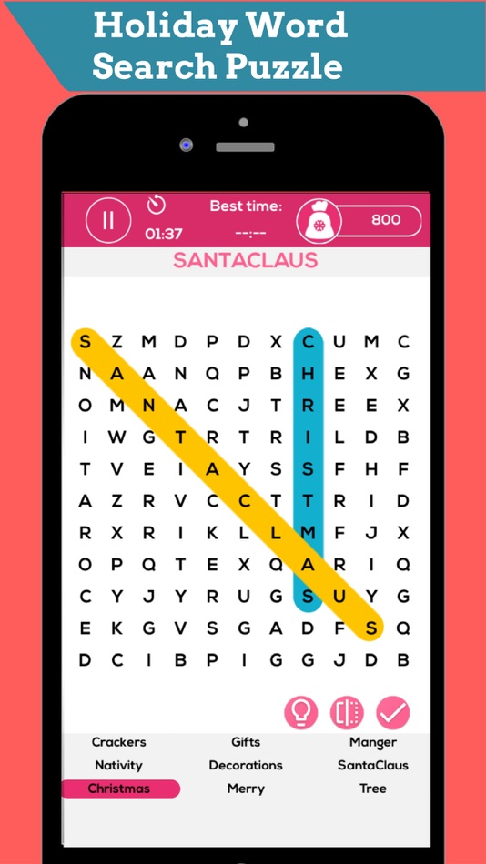 Christmas Words Search Puzzle - 3 - (iOS)
