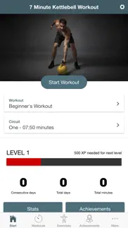 7 minute kettlebell workout iphone screenshot 1