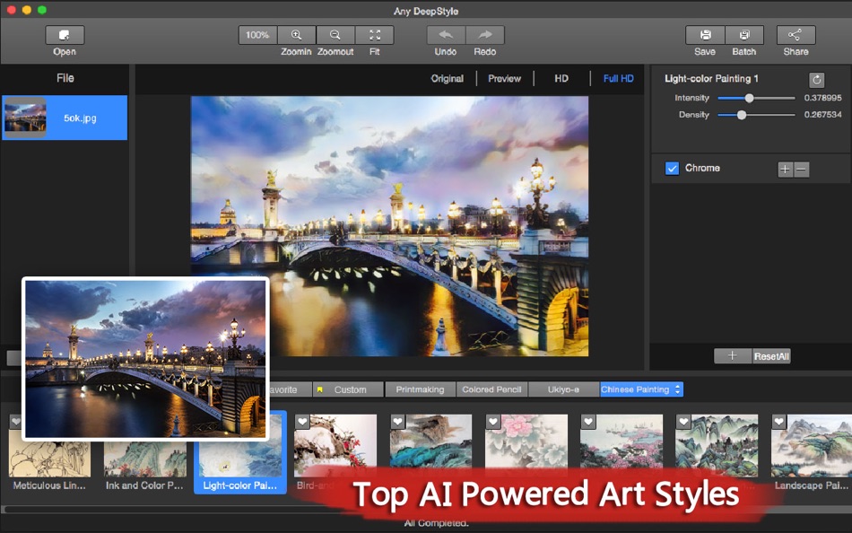 #1. Photo Art Filters: DeepStyle (macOS) 由: 秀英 朱