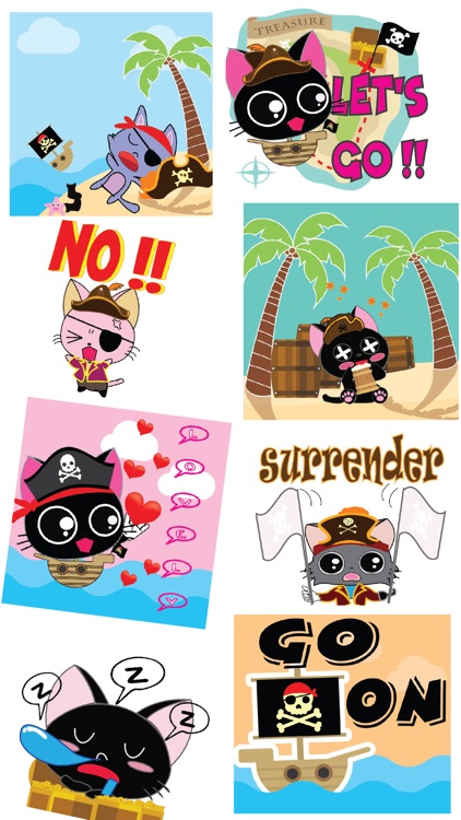 Pirate Kitties Stickers