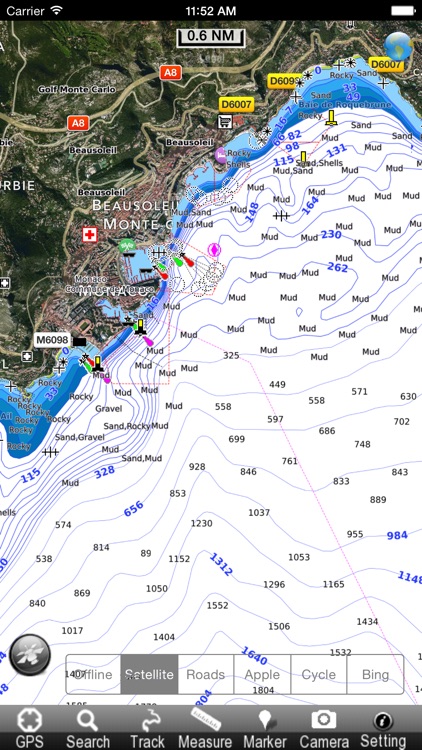 France Mediterranean GPS Chart