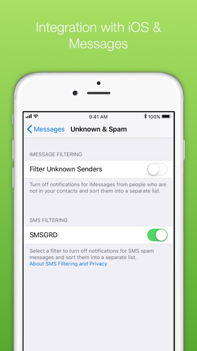 SMSGRD PRO: SMS spam blocker screenshot 4