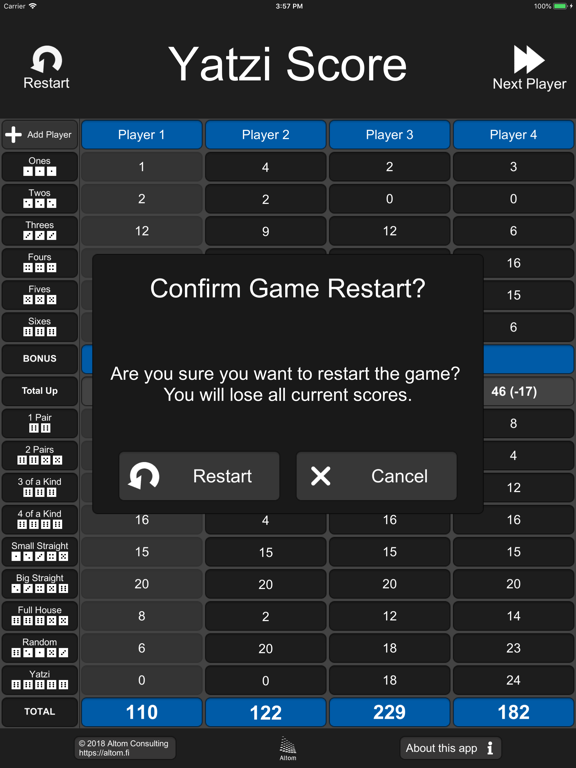 Screenshot #5 pour Yatzi Score