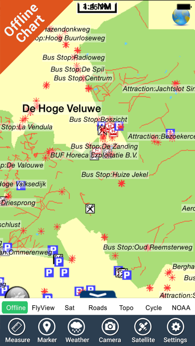 Hoge Veluwe National Park GPS and outdoor map Screenshot