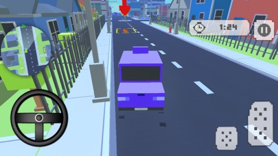 Blocky City Taxi Simualtor 1.0 IOS -