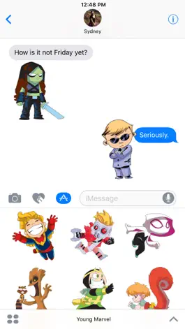 Game screenshot Marvel Stickers: Young Marvel apk