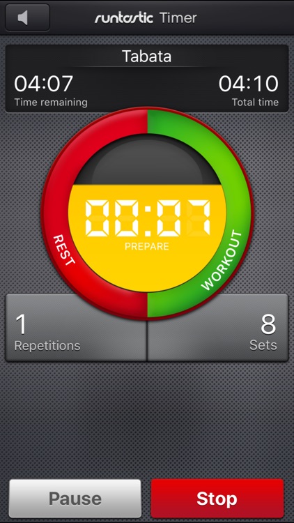 Runtastic Timer App