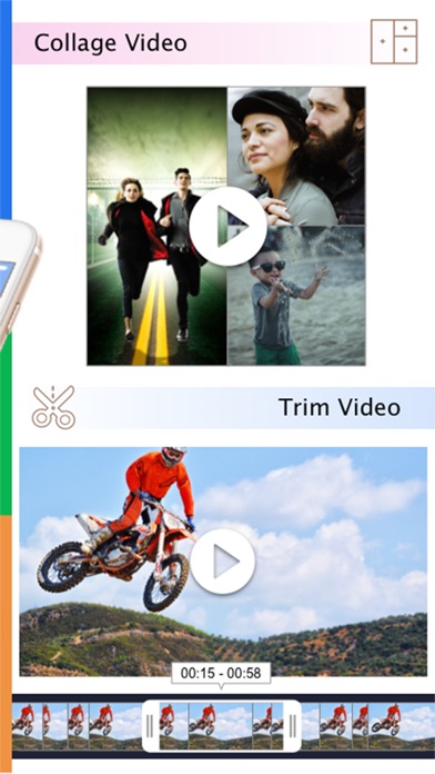 Vedit - Video collage editor and crop trim rotate screenshot 2
