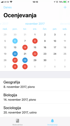 eOcene - šola na telefonu screenshot 2