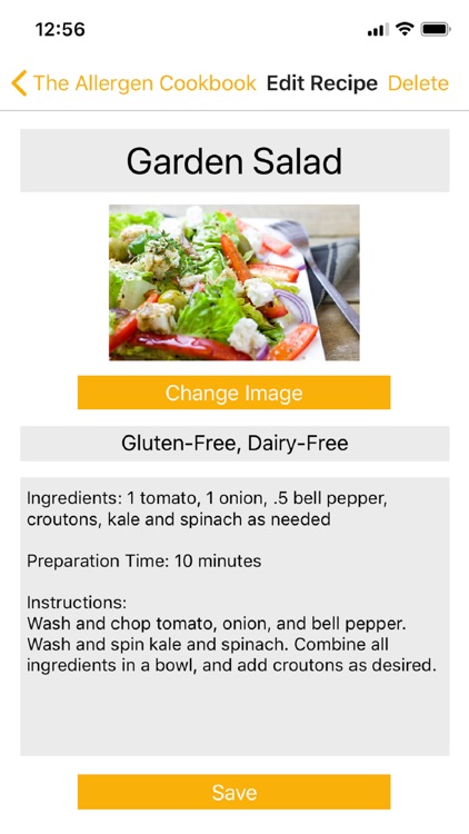 The Allergen Cookbook