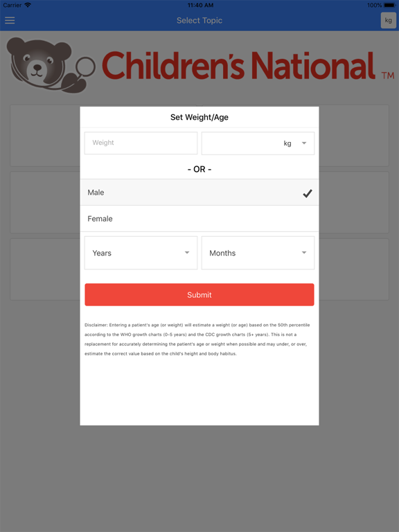 Pediatric Emergency Guide iPad screenshot 2 - Medical app