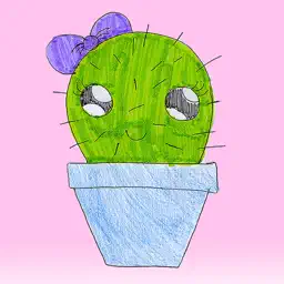 Kawaii! Cactus Stickers app icon