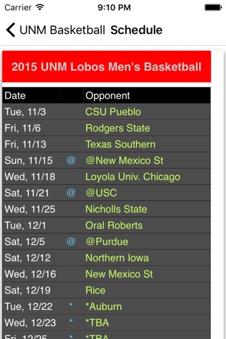 Basketball - UNM Lobos screenshot 2