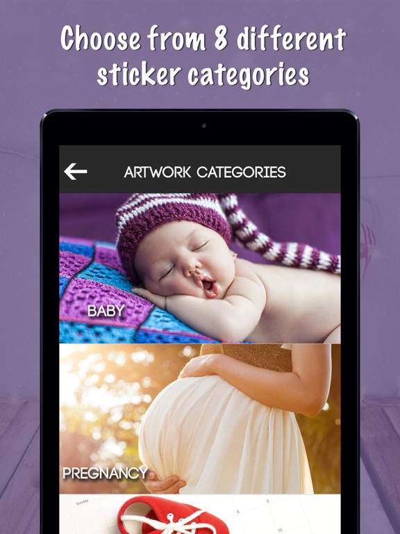Screenshot #6 pour Baby Milestones Sticker Pics