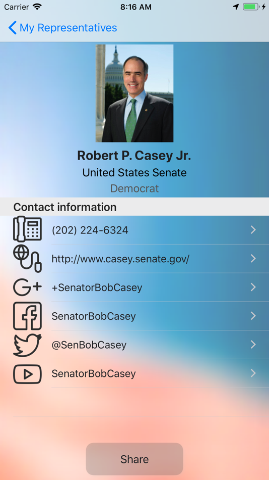 #6. Voter Info (iOS) 由: Edgar Rivera Garza