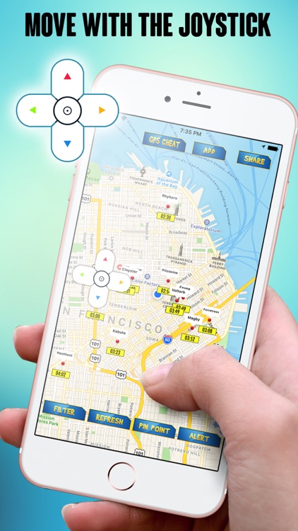 Joystick Map for Pokemon Go