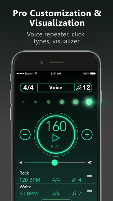 Pro metronome: tap your tempo Screenshot 3 - AppWisp.com Pro metronome: tap your tempo Screenshot 3 - AppWisp.com