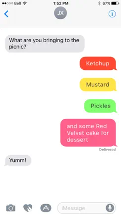 Message Makeover - Colorful Text Message Bubbles iPhone image 4