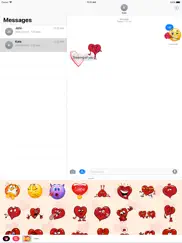 adorable couple love stickers iPad Captures Décran 1