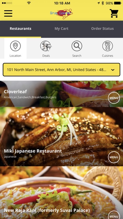 GrubCourier Food Delivery screenshot 2
