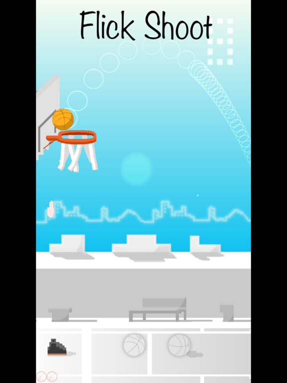 Screenshot #4 pour Flick Throw Basketball