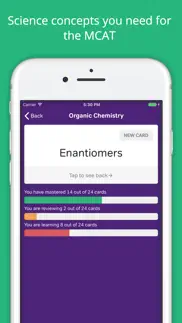 mcat prep: mcat flashcards iphone screenshot 2