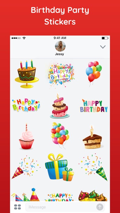 Screenshot #3 pour Happy Birthday Sticker HBD App