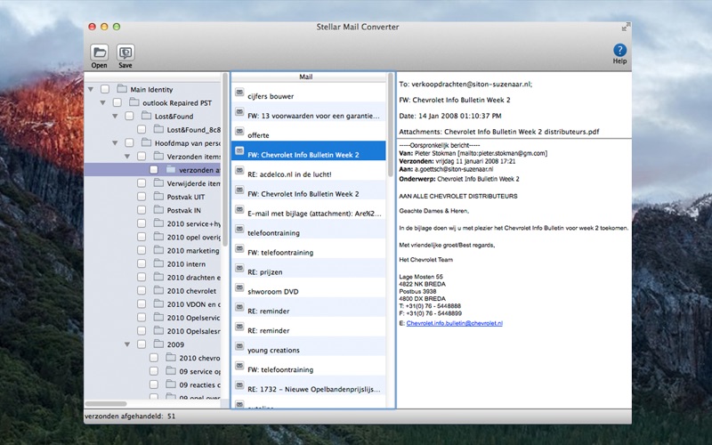 Screenshot #3 pour Stellar Mail Converter