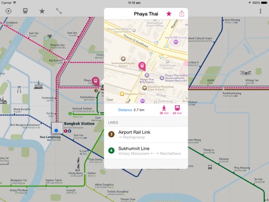Screenshot #5 pour Bangkok Rail Map Lite