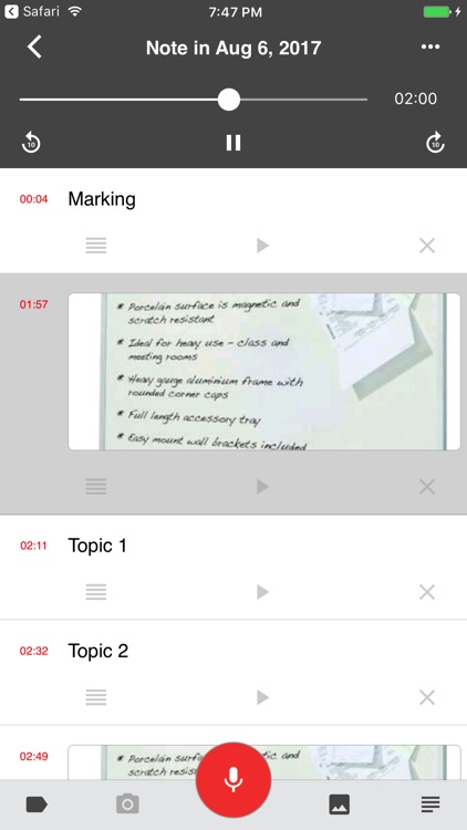 Take Notes - Audio and Synchronized Notes
