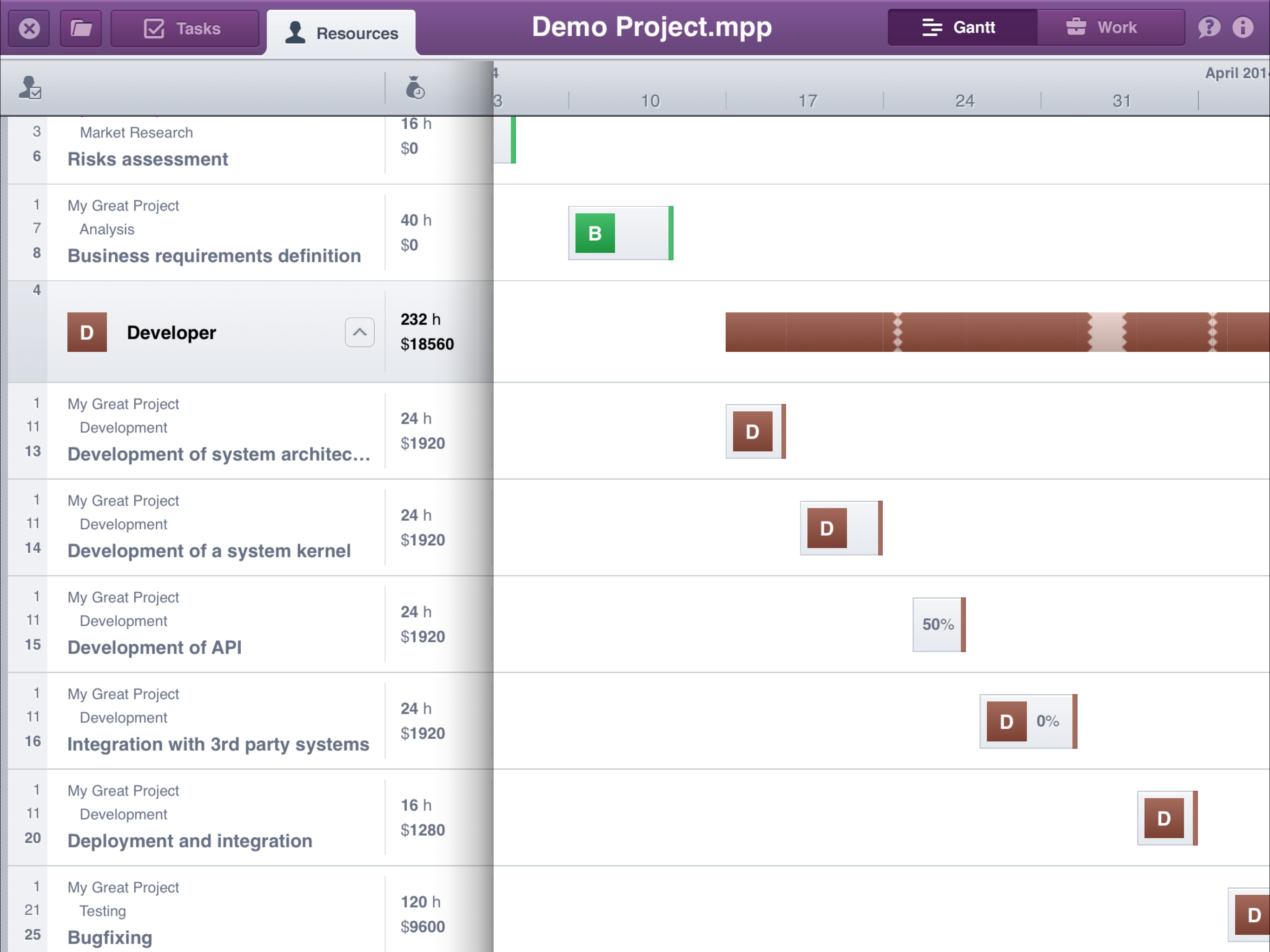 Gantt Viewer screenshot 4