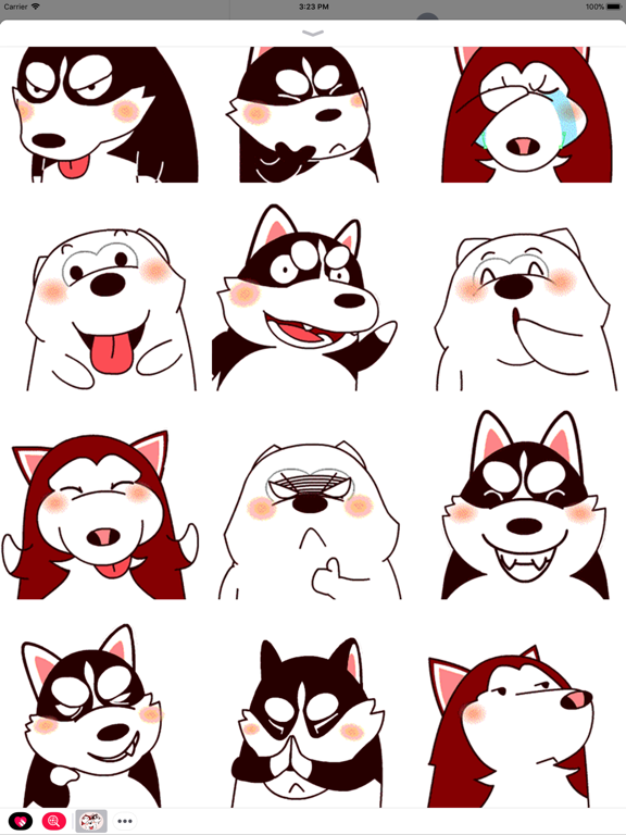 Dog Crew Animated Stickers iPad screenshot 3 - Stickers app