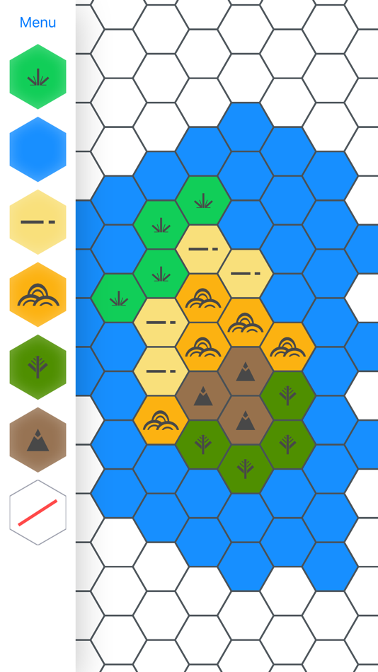 #2. Hex Map Maker (iOS) 由: Michael Friedman