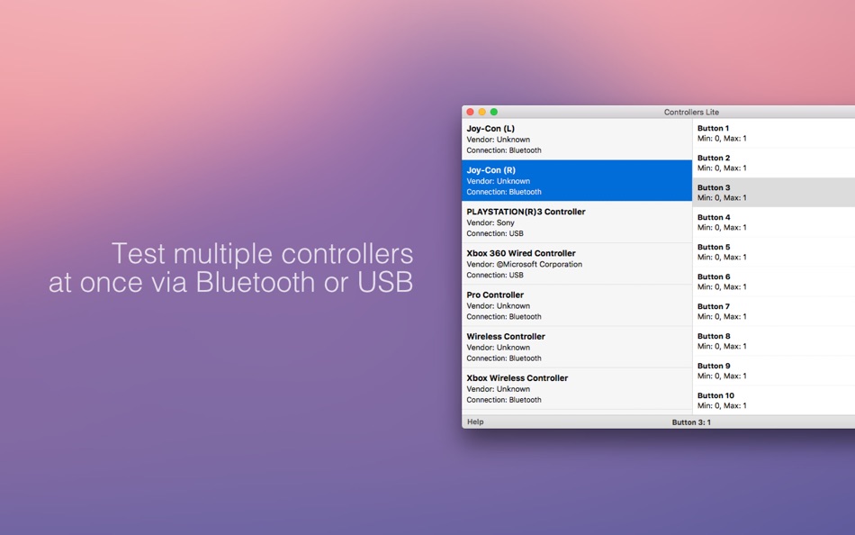 #3. Controllers Lite (macOS) 由: Daniel Johnson