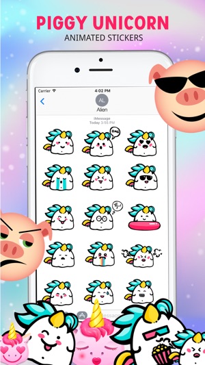 Piggy & Unicorn Animated(圖3)-速報App