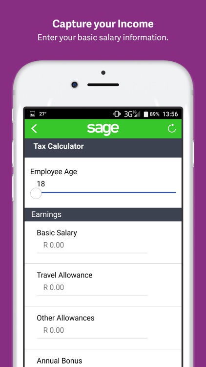 Sage Tax Calculator (ZA)