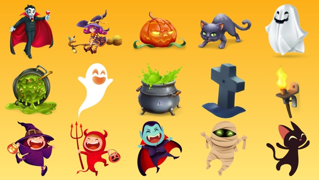 Halloween 100+ Stickers Party(圖2)-速報App