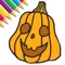 The Coloring Book Halloween is easy for kids