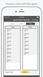 Track Cycling Gear Calculator screenshot #1 for iPhone