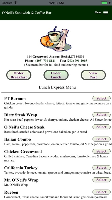 O'Neil's Sandwich & Coffee Bar screenshot 3