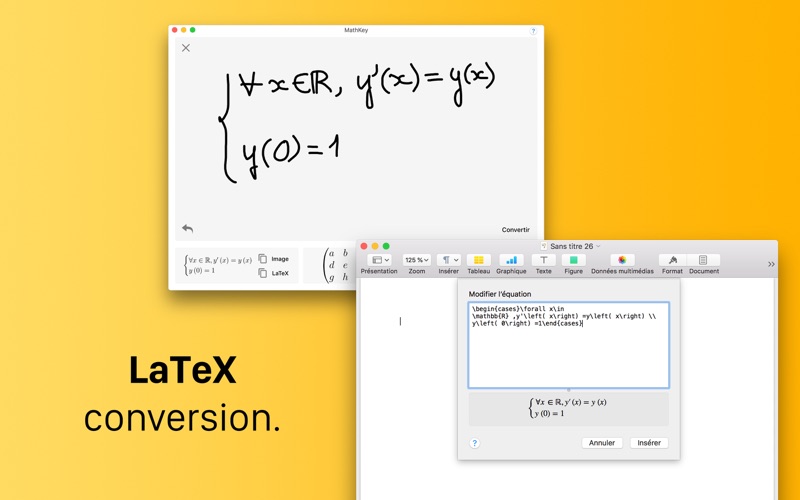 Screenshot #2 pour MathKey - Convertisseur LaTeX