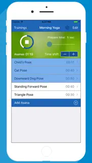 yoga timer for interval yoga trainings iphone screenshot 3